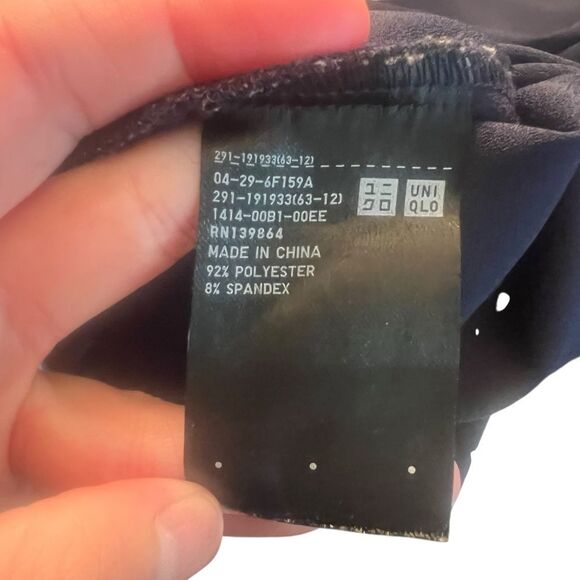 Uniqlo navy midi slip dress. Size x small - Picture 4 of 7